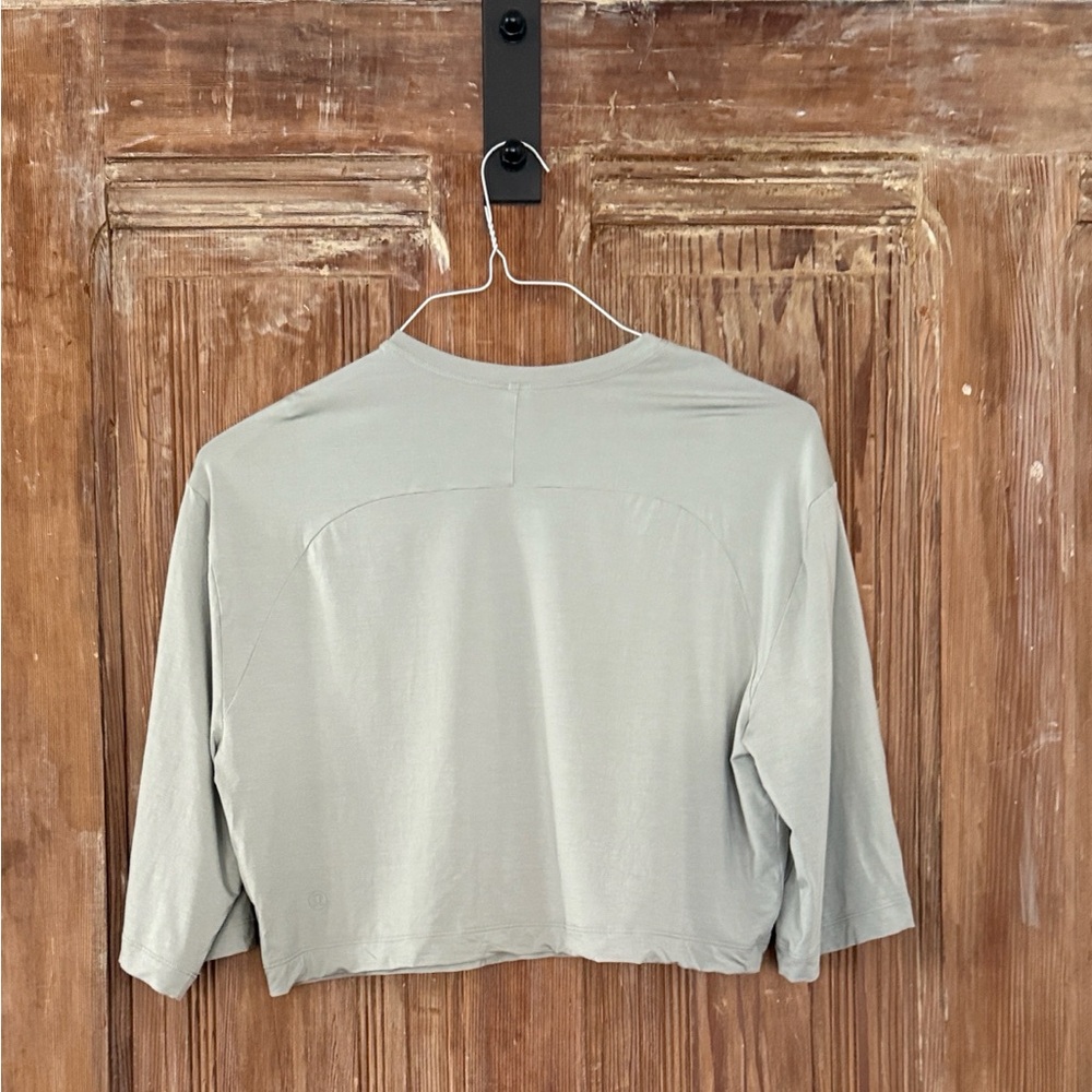 Lululemon Athletica Sage Green Cropped Top
